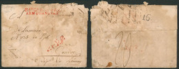 Armée De Napoléon - LAC Datée De Hanovre (1804) + Griffe Rouge B. AU GL PORT PAYE / ARM. D'HANOVRE > Genève - Legerstempels (voor 1900)