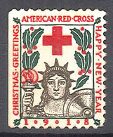 USA 1918 American Red Cross Weihnachten Christmas In Pair MNH Roter Kreuz - Rotes Kreuz
