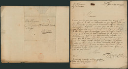 Précurseur - LAC Datée De Dolhain (1775) + Griffe En Creux BATTICE Port 3 Sols > Bruxelles. - 1714-1794 (Paesi Bassi Austriaci)