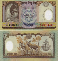 NEPAL       10 Rupees       Comm.       P-45        ND (2001)        UNC - Népal