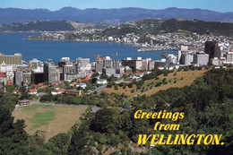 2 AK New Zealand * Blick Auf Wellington Die Hauptstadt Von Neuseeland - 2 Luftbildaufnahmen * - Nuova Zelanda