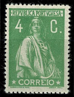 Portugal, 1917/20, # 226f Dent. 15x14, P. Cartolina, MLH - Neufs