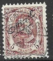 Luxemburg Good Official Stamp VFU TB 54 Euros 1908 - Oficiales