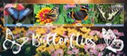 2021/06 - GUYANA - BUTTERFLIES                    4V      MNH** - Schmetterlinge
