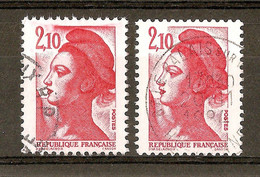 1984 Liberté De Gandon N°2319 Variété D'impression - Oblitérés