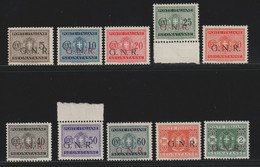 Repubblica Sociale 1944 Serie Di 10 Valori Sass. 47l/56l MNH** Cv 1750 - Impuestos