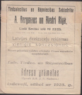 Lettonie - 1924 - Télégramme Avec Publicité Au Verso - Publicité - Advertising - Werbung - Latvia
