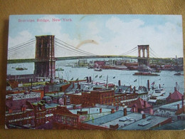 BROOKLYN BRIDGE / NEW YORK / JOLIE CARTE COLORISEE /1913 - Brooklyn