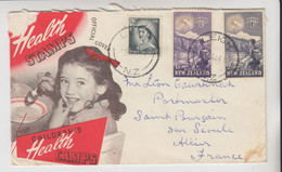 NEW ZELAND. 1954. OFFICIAL COVER. CHILDREN'HEALTH CAMPS. TO FRANCE  / 3 - Cartas & Documentos