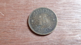 PAYS-BAS HAARLEM JETON 15 CENTS 0.15G  STAALBAD HAARLEM MAISON OUVERTE LE 29 OCTOBRE 1895 JUSQU'EN 1932 LIRE DESCRIPTIF - Professionnels/De Société