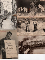 Lot De 8 Cartes Postales Anciennes - Fantaisies Humoristiques - + 1 Avec Défauts - Usure - 5 - 99 Postcards