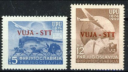 Trieste B 1949 Sass Serie N. 17-18 Nuovi, Molto Belli E Centrati, Cat. € 40 - Nuevos