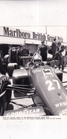 FORMULA 1 - MICHELE ALBORETO   SU FERRARI - MARLBORO BRITISH GRAND PRIX 1985 - FOTO ORIGINALE 14,5X20 CM - Car Racing - F1