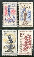 CZECHOSLOVAKIA 1965 National Spartakiad MNH / **..  Michel 1538-41 - Ungebraucht