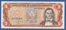 DOMINICAN REPUBLIC - P.118c – 5 Pesos Oro 1987 UNC-   Serie C872342D - Dominikanische Rep.