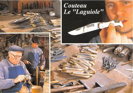 AVEYRON  12  LAGUIOLE - ATELIER DE MONTAGE DE COUTEAUX "LAGUIOLE" - TROIS VUES - Laguiole