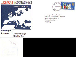 9d Florence Nightingale Hospital 1970 Souvenir Cover Flown To Stockholm By BEA On FDC Cover Issue (80-702) - Aviones