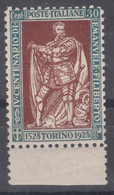 Italy Kingdom 1928 Torino Sassone#228 Mi#287 Mint Never Hinged - Neufs