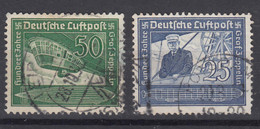 Germany Deutsches Reich 1938 Zeppelin Mi#669-670 Used - Oblitérés