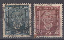 Germany Deutsches Reich 1924 Mi#362-363 Used - Used Stamps