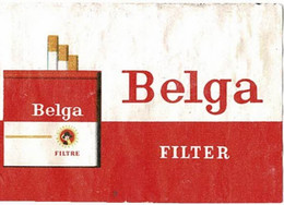 Belga Sigaretten Vander Elst Merksem Reclame Pub Luciferetiket Coupon De Boîte étiquette D'allumettes Matchbox Label - Boites D'allumettes - Etiquettes