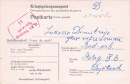 From Stalag IX B 24.1.1944 To Dimitrije Lukovic (Hauptvertrauensmann) Stalag IX B WWII POW Censure Geprüft - Briefe U. Dokumente