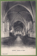 CPA Vue Rare - YONNE - FLOGNY - INTÉRIEUR DE L'ÉGLISE - Cussac épicerie - Flogny La Chapelle