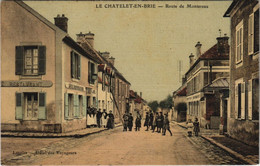 CPA Le CHATELET-en-BRIE Route De Montereau COLORISÉ (19772) - Le Chatelet En Brie
