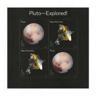 UNITED STATES 2016 Pluto Explored S/ADH: Sheetlet Of 4 Stamps UM/MNH - Blokken & Velletjes