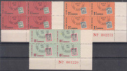 Cuba 1961 Mi#717-719 Mint Never Hinged Piece Of Four - Unused Stamps