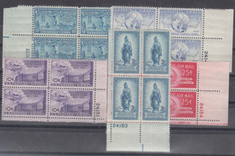 Usa Plate Blocks, Mint Never Hinged - Blocks & Kleinbögen