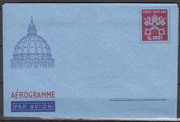 Vatican Aerogramme, Aerogramma 100 Lire In Excellent Mint State - Postal Stationeries