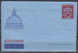 Vatican Aerogramme, Aerogramma 100 Lire In Excellent Mint State - Postal Stationeries