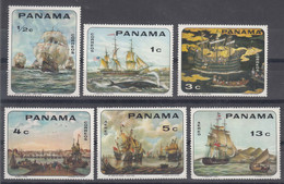 Panama 1968 Boats Ships Mi#1063-1068 Mint Hinged - Panama