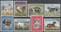Panama 1967 Domestic Animals Mi#956-963 Mint Hinged - Panama