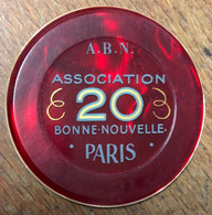 75 PARIS ASSOCIATION BONNE NOUVELLE JETON DE CASINO DE 20 FRANCS N° 00497 CHIP TOKENS COINS GAMING - Casino