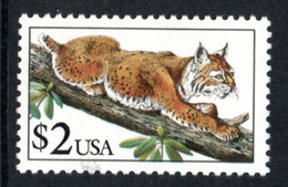 UNITED STATES 1990 Definitive/Wildlife/Bobcat: Single Stamp UM/MNH - Nuevos