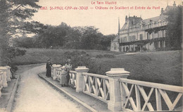 TARN  81   SAINT PAUL CAP DE JOUX - CHATEAU DE SCALIBERT ET ENTREE DU PONT - Saint Paul Cap De Joux