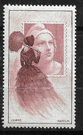 France Vignette " Femme à L'ombrelle"  Sépia    Marianne De  Mazelin Exposition Citex 1949 Neuf * B/TB   - Briefmarkenmessen