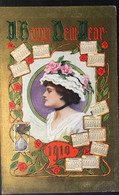 Calendario Cartolina -  Anno1910 - Petit Format : 1901-20