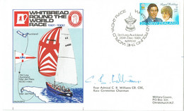 New Zealand 1981 Whitbread Round The World Race Signed Cover SP-2 - Storia Postale