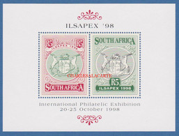 SOUTH AFRICA  1998  ILSAPEX '98  STAMP EXPO  M.S. S.G. MS 1100  U.M. - Hojas Bloque