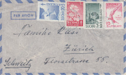 Enveloppe   FINLANDE   Pour  La  SUISSE   1951 - Cartas & Documentos