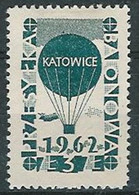 Poland Label - Balloon 1962 (L012): KATOWICE - Balloons