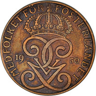 Monnaie, Suède, Gustaf V, 2 Öre, 1950, SUP, Bronze, KM:778 - Sweden