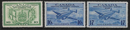 CANADA 1942 - 1943 WAR EFFORT SPECIAL DELIVERY SET SG S12/S14 MOUNTED MINT Cat £24+ - Correo Urgente