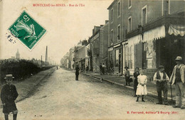 Montceau Les Mines * La Rue De L'est * Commerces Magasins Boucherie - Montceau Les Mines