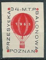 Poland Label - Balloon 1965 (L025): Poznan Fair 34 MPT - Palloni