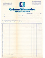 Thème "coiffure": Facture "Crème Siamoise" à Nanterre, Pour Chalon-sur-Saône (1931) - Droguerie & Parfumerie