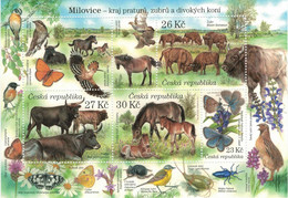 Kasernengelände > Naturschutzgebiet Bison Wildpferd Auerochse Ur Maiwurm Dukaten-Falter Schachbrett Postillon - Unused Stamps